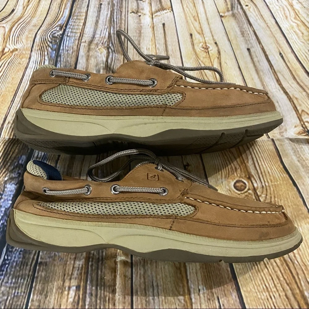 Sperry Top Sider Lanyard Tan Boat Shoes Size 6